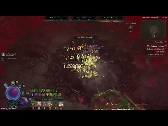 Diablo IV | Victimize Barrage | Hordes T4 - Bosses kill