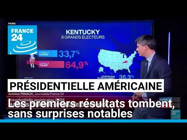 Présidentielle américaine : les premiers résultats tombent, sans surprises notables • FRANCE 24