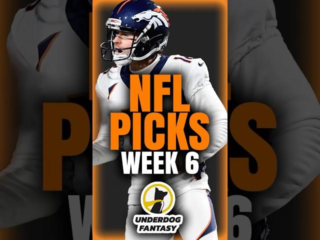 Underdog NFL Picks for Sunday Week 6 (2024) | Underdog Fantasy Promo Code