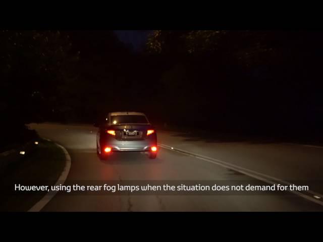 Proper Usage of Rear Fog Lamps