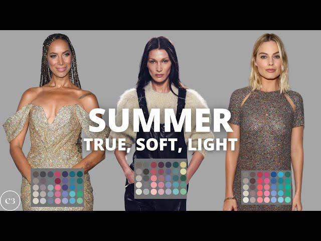 How to Find Your Color Season: True, Soft & Light SUMMER Color Analysis