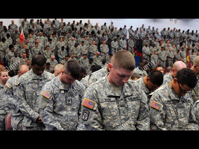 United States Soldiers sing days of elijah...