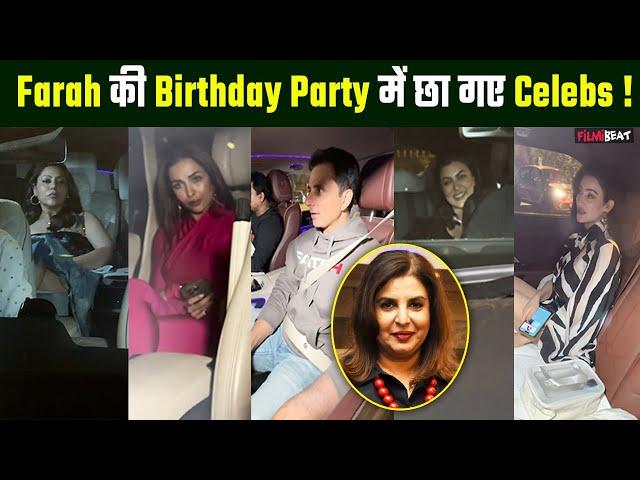 Farah Khan Birthday Party: Shahrukh, Gauri, Malaika से लेकर इन सितारों ने लगाए चार चांद ! FilmiBeat