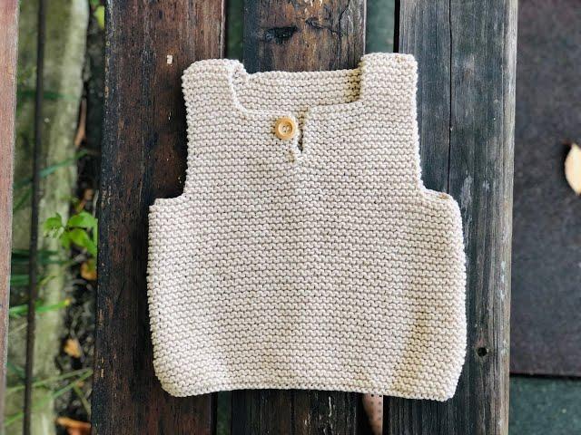 #대바늘조끼 명품아기조끼 만드는법 풀영상 1 Luxury Baby Vest 대한손뜨개협회 대바늘과정작품