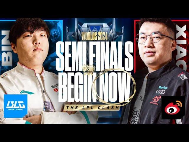 WORLDS FINALS SPOT ON THE LINE - XIAOHU VS BIN - WBG VS BLG WORLDS 2024 SEMIFINALS - CAEDREL