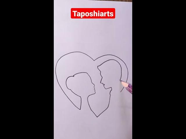 First Love couple drawing@TaposhiartsAcademy