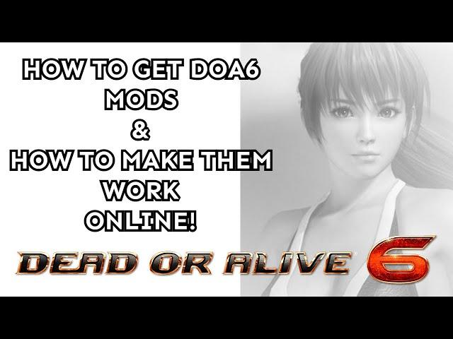 How To Get DOA6 Mods To Work ONLINE For PC!!!