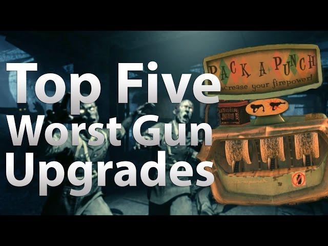 TOP 5 Worst Guns to Pack a Punch in 'Call of Duty Zombies' - Black Ops 2 Zombies, BO & WaW