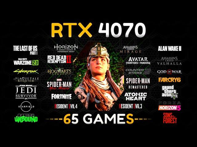 RTX 4070 in 2024 : Test In 65 Games (1440P)