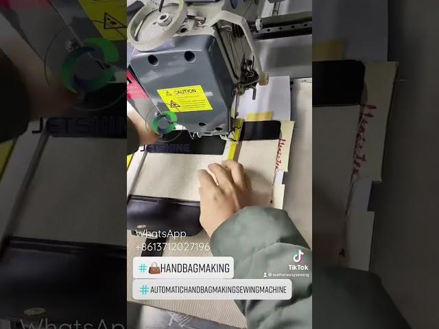 How to make perfect Leather bag with automatic leather industrial sewing machine