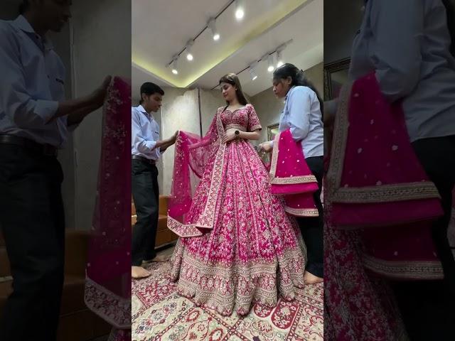 From kundans Bridal Couture Chandni Chowk Delhi best bridal lehenga collection ️#wedding #lehenga