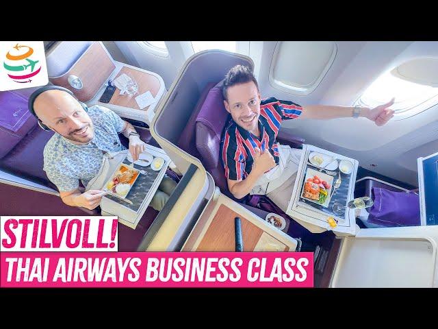 WOW schon am Boden! Thai Airways Business Class 777-300ER | YourTravel.TV