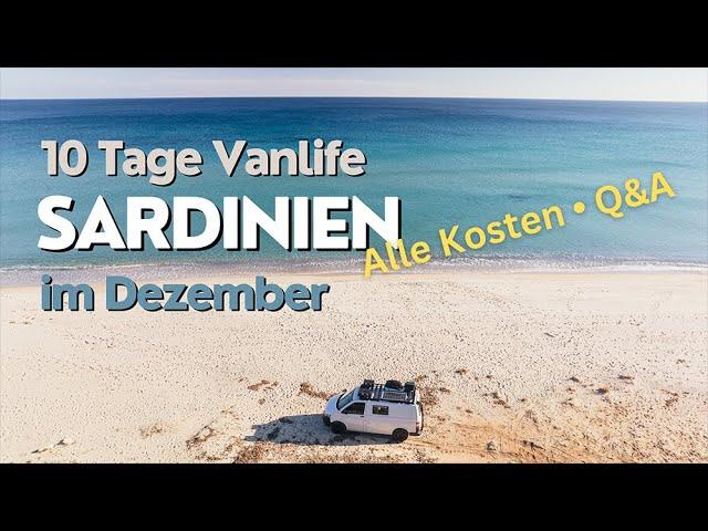 Vanlife Sardinien / Alle Kosten & Q&A zu Sicherheit, Reiseroute und mehr