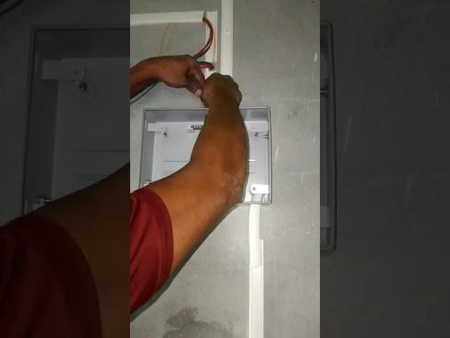 isolator MCB box #fitting #wiring #connection