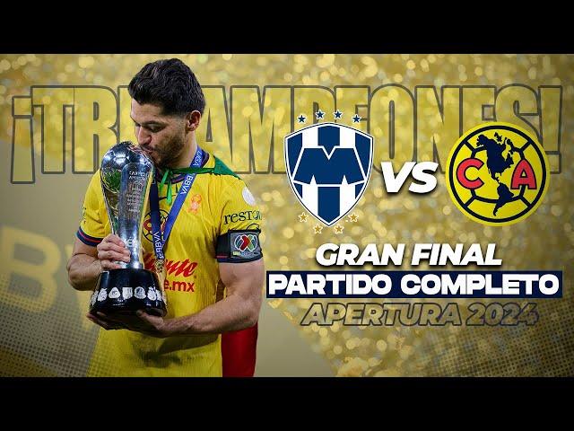  PARTIDO COMPLETO: Rayados vs América  | GRAN FINAL - Apertura 2024 Liga Mx | TUDN