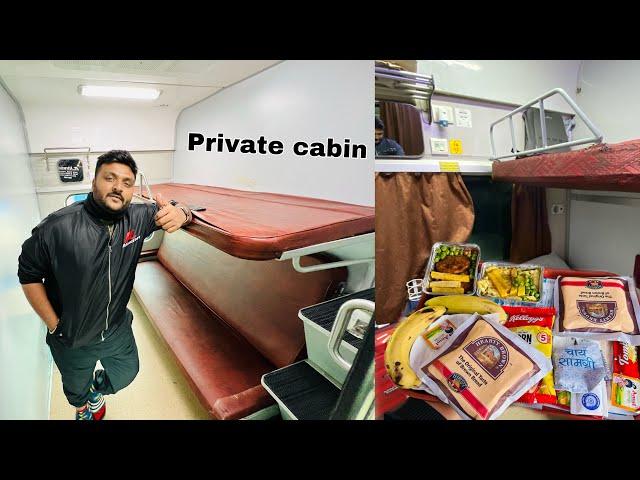 Rajdhani Express First Class Coupe journey || Irctc First Class Food review