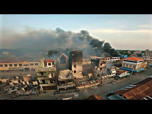 House fire in karenni/Loikaw City - fighter for freedom Burmese