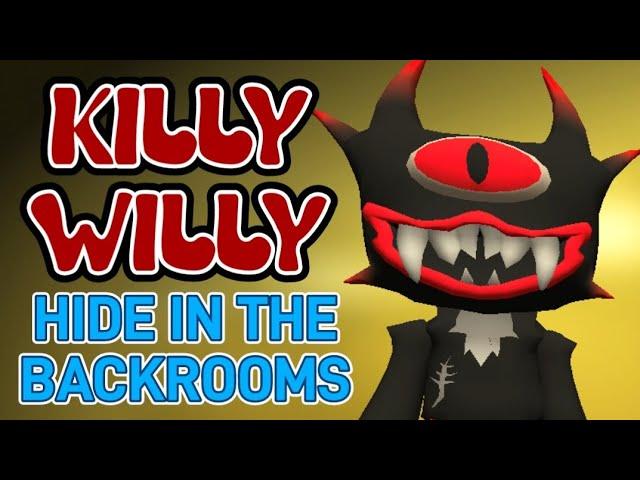 Hide in the Backrooms: Nextbots NEW Monster - Killy Willy Gameplay, All Maps/ Chapters (Horror Game)