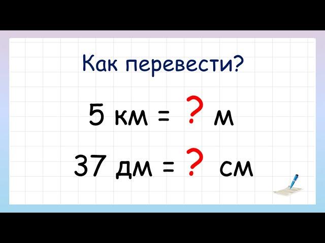 Единицы измерения длины. Как перевести одну величину в другую?