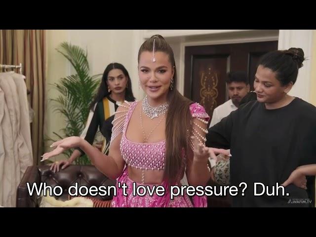 Kim and Khloe get Ready for The Ambani’s wedding reception | The Kardashians s06 E06