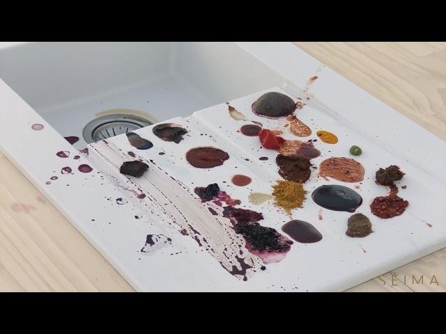 The ULTIMATE Kitchen Sink Stain Test - Seima Arqstone Sink