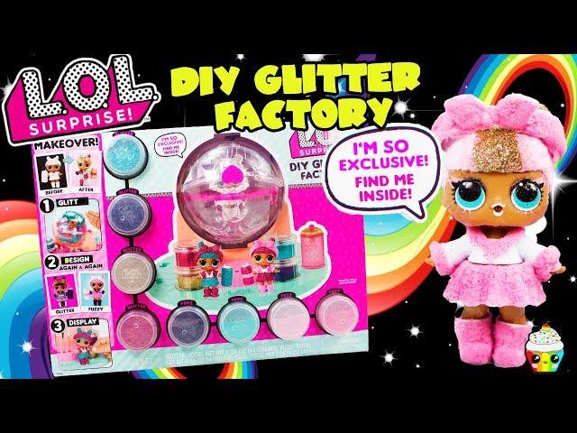 LOL Surprise DIY Glitter Factory Makeover Your LOL dolls+Exclusive Doll