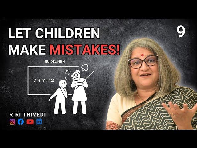 Attention Parents! Are you allowing your child to make mistakes? | Parenting Tips | Guideline 4