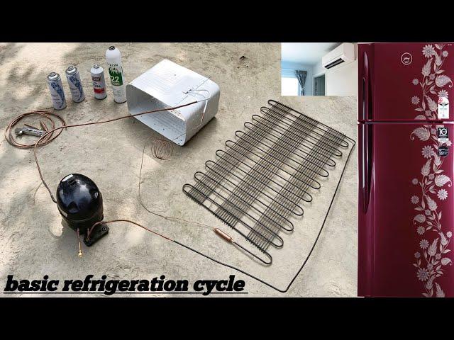 Refrigeration cycle in hindi a to z practical#fridge,ac,deep freezer all cooling system#azelectrical