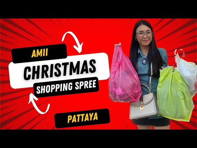 Christmas Shopping in Pattaya with 3000 Baht!