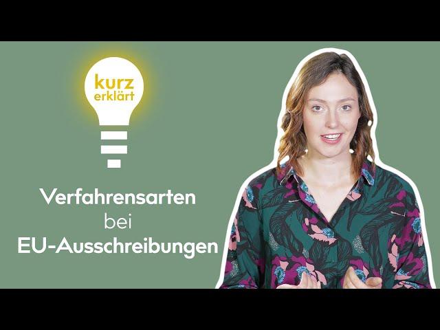 EU Verfahrensarten - Kurz erklärt #7 | B_I MEDIEN