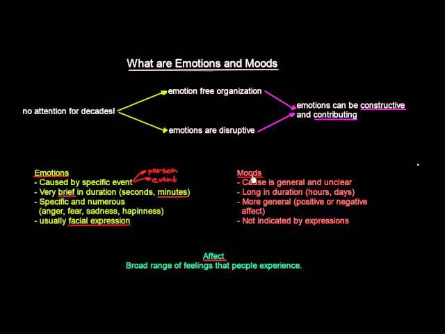 What are Emotions and Moods | Organisational Behavior | MeanThat