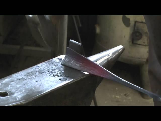 Schmieden vom Schuhlöffel  Forging Shoehorn