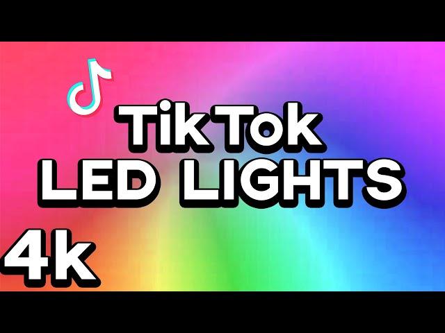 [4K] 3 HOURS of TIKTOK LED COLOR LIGHTS | No Music or Ads | Mood Light (SMOOTH)