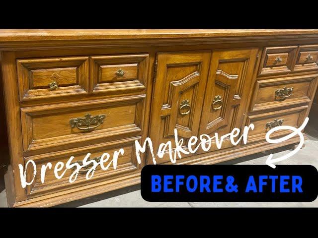 DRESSER MAKEOVER | Dramatic Before & After | A Facebook Custom Order | Vintage Thomasville Dresser