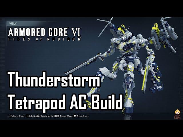 Armored Core 6 - Direct Hit Tetrapod Build: Thunderstorm