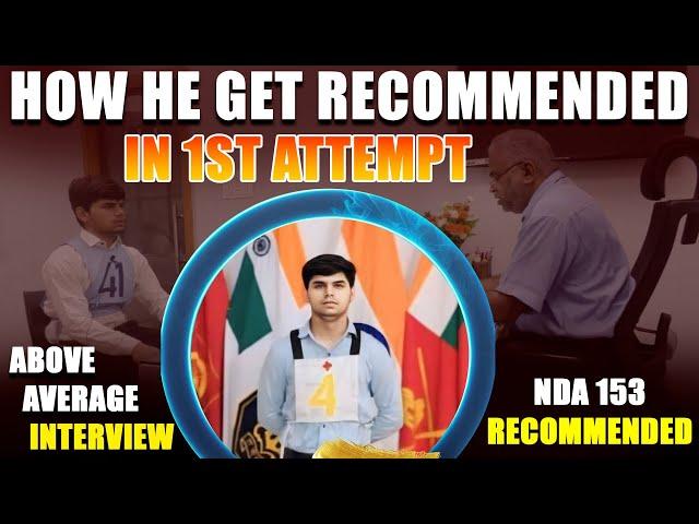 NDA 153 Recommended personal interview || best SSB Interview  || Must watch for SSB #nda #ssb