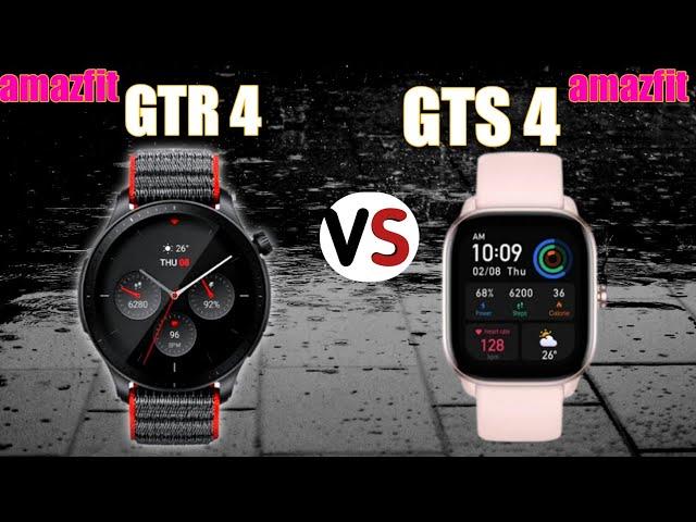 amazfit gtr 4 vs gts 4 smart watch comparison
