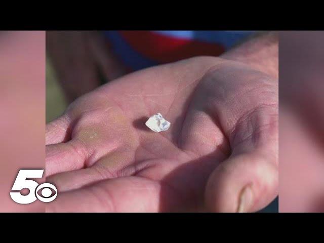 Arkansas man finds 4.87 carat diamond at Crater of Diamonds State Park