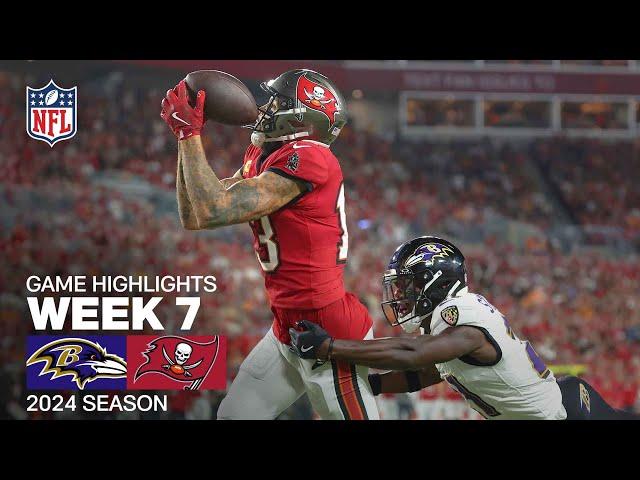 Baltimore Ravens vs. Tampa Bay Buccaneers Game Highlights | NFL 2024 Season Week 7