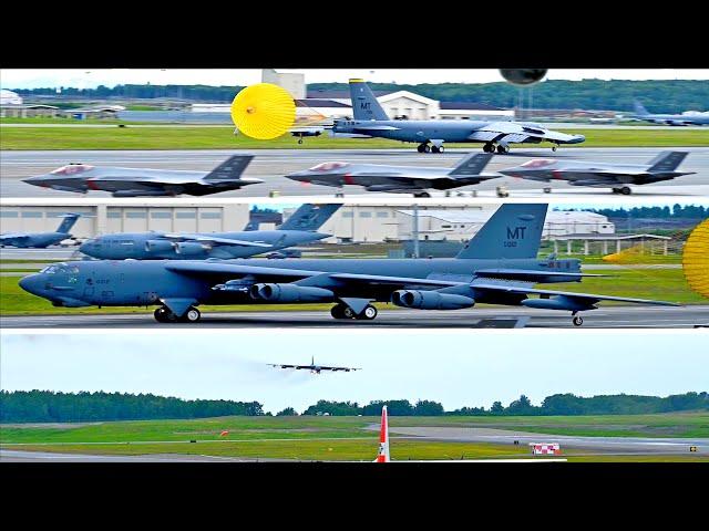 Breathtaking Arrival: Two B-52H Bombers Touch Down in Alaska