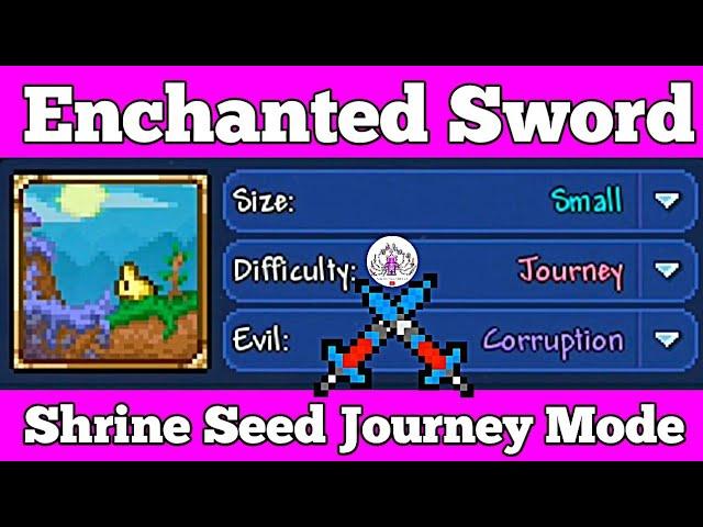 (Journey Mode) Enchanted Sword Shrine Seed Terraria Mobile 1.4.3