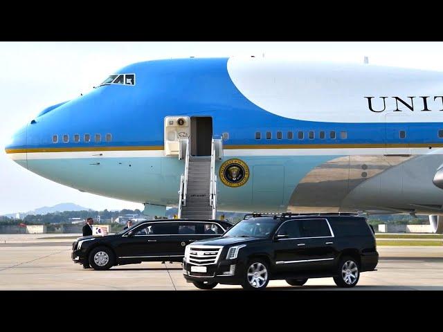 US President Arrives in South Korea, Air Force One