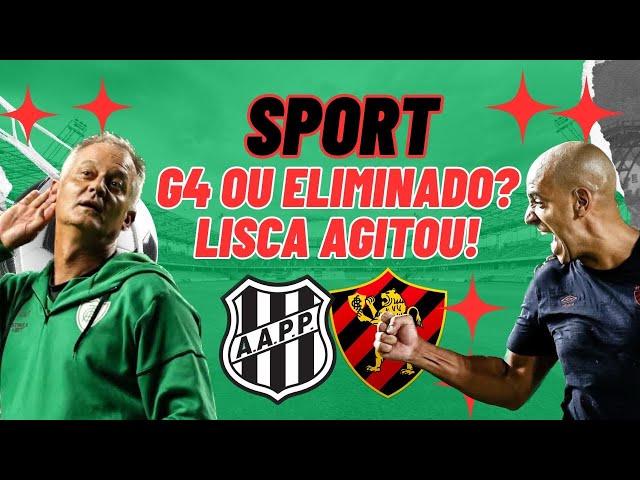 SPORT PODE IR DA VICE-LIDERANÇA DA SÉRIE B AO SEXTO LUGAR NESTA RODADA! OU SEJA DE G4 A ELIMINADO!