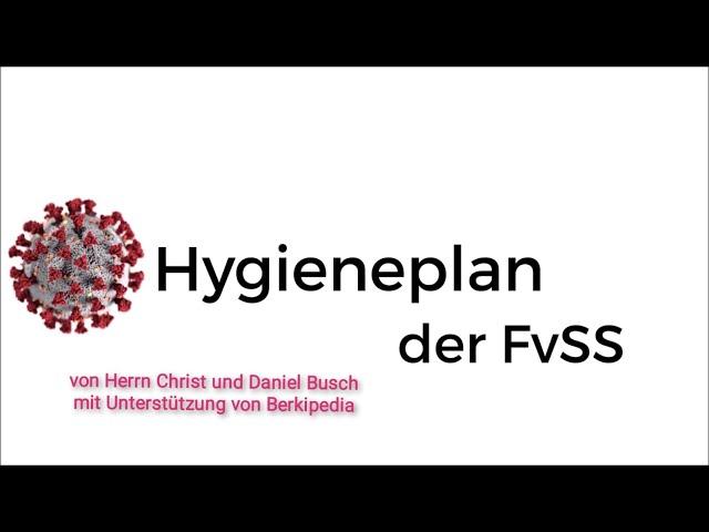 Hygieneregeln an der FvS