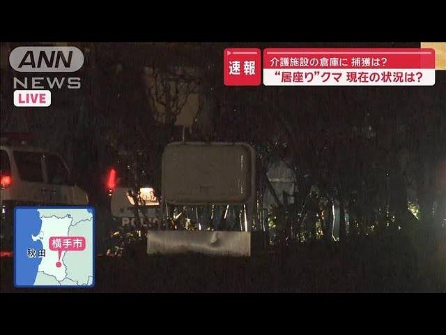 介護施設の倉庫にクマ“居座り”入り口に何度も激突【スーパーJチャンネル】(2024年11月27日)