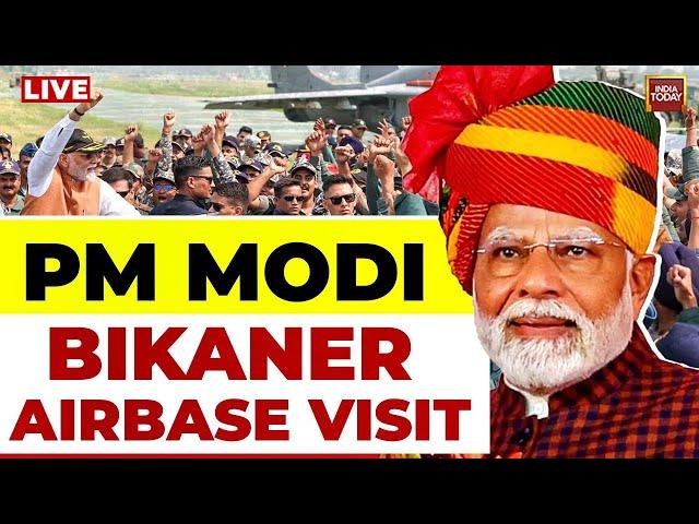 PM Modi Bikaner Speech LIVE: PM Visits Karni Mata Temple | Operation Sindoor | Modi At Nal Airbase