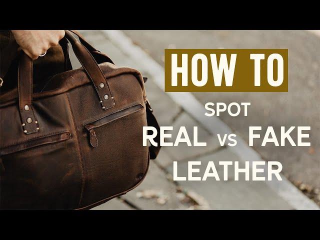 How To Tell Real vs Fake Leather by Buffalo Jackson