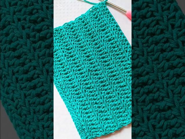 Easy:Beautiful faceted crochet pattern.Красивый граненый узор вязанный крючком. #crochet