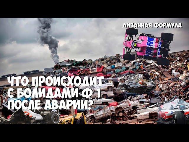 ЧТО ПРОИСХОДИТ С БОЛИДАМИ ФОРМУЛЫ 1 ПОСЛЕ АВАРИИ?