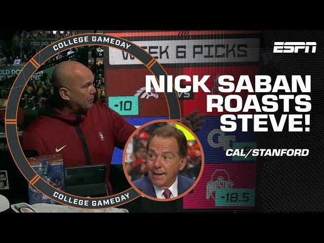 Nick Saban ROASTS Standford Steve over Stanford/Cal comment  | College GameDay